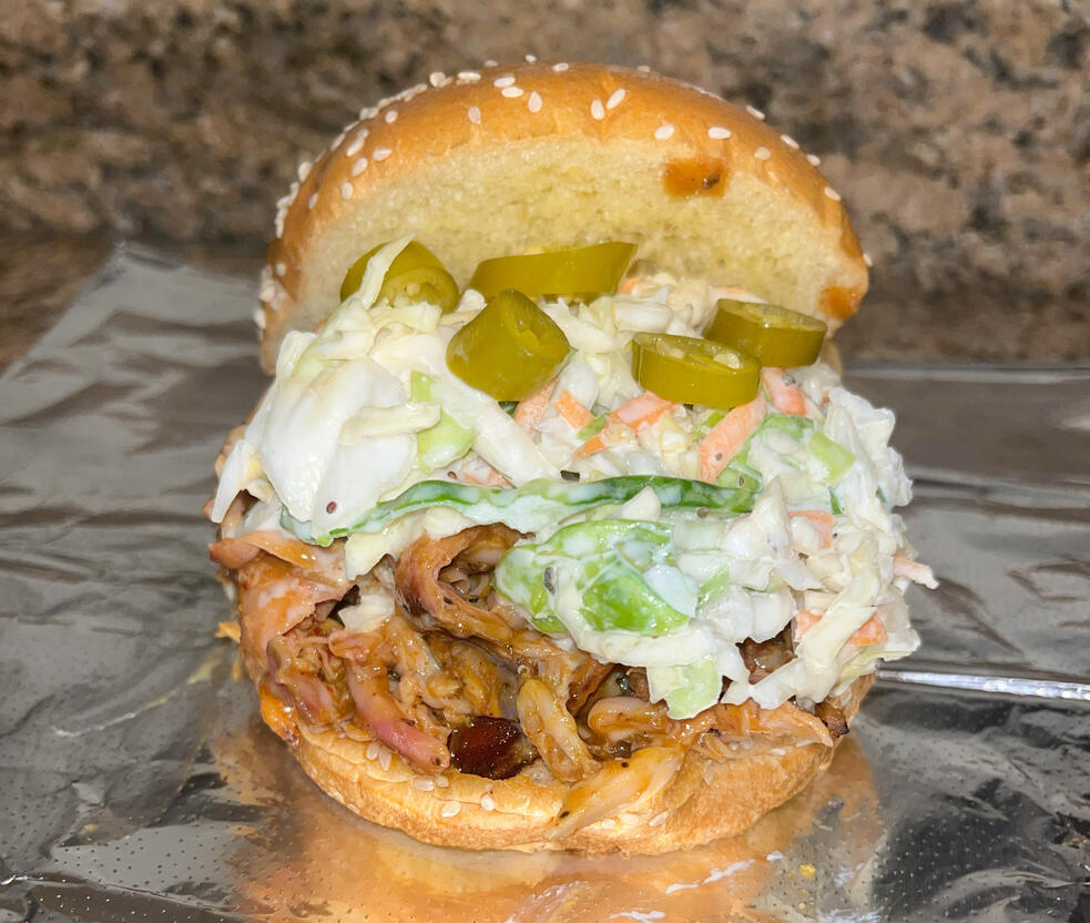 Pulled Smoked Chicken Sandwich