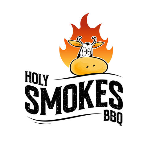Final Logo Holy Smokes BBQ Logo